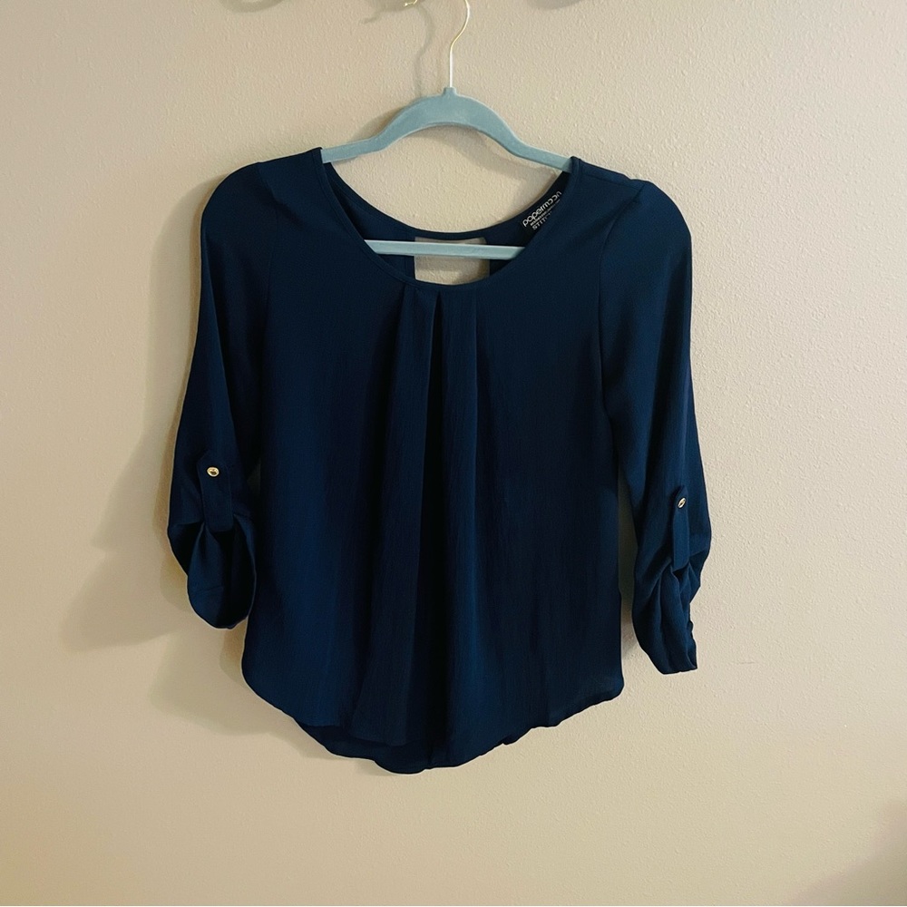 Papermoon for Stitch Fix Navy Blouse